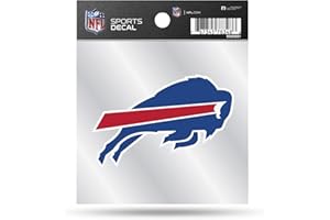 Rico Industries NFL Buffalo Bills Primary Logo 4x4 Decal, Team Color, Size of Individual Decal Will Vary