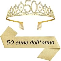 Fascia per il 50° compleanno: accessorio per feste - Raso