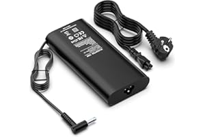 SHEFOR 150W Chargeur hp ordinateur portable 19.5V 7,7A Alimentation pour HP OMEN15 17 Pavilion Gaming 15 17 ZBook Studio G3 G4 G5 G6 G7 G8 Power G7 G8 Fury 15 17 G7 G8 TPN-CA11 TPN-DA09 L32661-001 Adaptateur