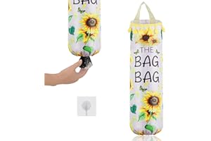 AOOTUERL Support de Sac en Plastique, L'organiseur de Cuisine est livré avec 1 Crochet pour Ranger des Sacs en Plastique, Support de Sac Poubelle Suspendu Distributeur de Sac en Plastique Support, pour la Cui