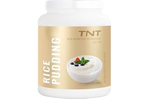 ‎TNT TRUE NUTRITION TECHNOLOGY TNT Rice Pudding – Ideal für Muskelaufbau & Fitness • Zuckerfrei, Glutenfrei, Laktosefrei • 84g Kohlenhydrate, 7.6g Protein • Einfache Zubereitung • 100% Vegan • 1800g Packung