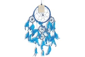 DREAM CATCHERS DREAM CATCHER BEAUTIFUL ITEM DREAMCATCHER BLUE FEATHERS