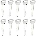 ECSiNG 10PCS Ignition Starter Keys 57591-23330-71 A62597 162597 Compatible with Toyota Forklift 1996-On Heavy Equipment Replacement Key