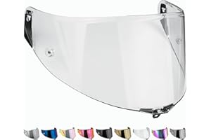 EVERALO Visera Casco Compatible con AGV Corsa - Corsa R - Pista - Pista GP - Pista Gpr - Pista Gr RR - GT Veloce - Veloce S - Race 3 - Pinlock y TearOff Listo - Pantalla Antivaho y Antirrayado