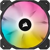 Corsair iCUE SP120 RGB ELITE Ventola PWM Performance da 120 mm, Tecnologia CORSAIR AirGuide, 1.500 giri/min, Nero
