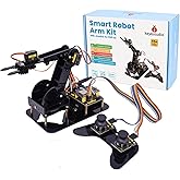 KEYESTUDIO ESP32 Kit braccio robot intelligente per Arduino con joystick, kit di costruzione robot di programmazione fai da t