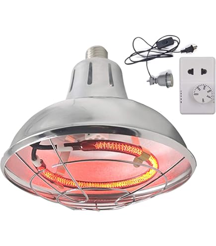 Riflettore Aladino 250W Riflettore ALADINO 250 Con Variatore - Lampada Calore Per Incubatrici Uova E Pulcini Attrezzatura Allevamento