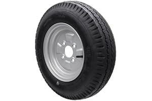 TRAILER PARTS4U Kompletne koło 4,50-10 400 kg !DOT 2022! Koło z otworami 4 x 100 przyczepa opony 4,50 x 10 76 m do Stema