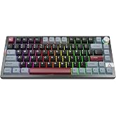 MONTECH MKey PRO %75 TKL Kablosuz Mekanik Oyun Klavyesi, &Uuml;&ccedil; Modlu Bluetooth 5.2/2.4Ghz/USB-C, &Ccedil;alışırken Değiştirilebilir Gat