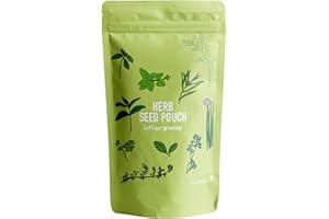 Scott&Co. Herb Seed Variety Pack, UK Planting, Basil, Chives, Parsley, Coriander, Thyme, Peppermint, Oregano, Sorrel, Tarragon, Dill Herb Seeds, Christmas Gifts for Women and Men