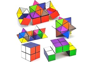 ACCXFEK Star Sky Planet Infinity Cube 2 in 1 Set - 3d Magic Cube gifts for 6 7 8 9 year old boys,toys for 8 9 10 11 12 year olds boys (multicolour cube)