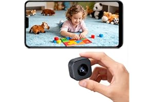 senri 1080P HD Mini WiFi Hidden Camera - Wireless Indoor Security Cam with Night Vision, Motion Detection, SD Storage for Home Surveillance, APP Control Compatible with iOS & Android for Kids/Pets