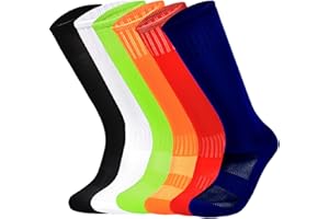 Marchare Boys Soccer Socks Toddler Football Socks Knee High Solid Sports Socks For Boys Girls