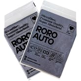 Roro Auto Mikrofiber Ara&ccedil; Kurulama Havlusu (50X70) & Cam Bezi (50X70) Ara&ccedil; Yıkama Seti