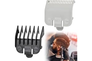 KIKI FANCY Clipper Guards, 2 pcs Hair Clipper Guard for Wahl Professional Clipper Replacement Combs Cutting Length 1/16”& 3/16”, Hair Clippers Salon Home Replacement Clipper Accessories (1.5 & 4.5 mm)