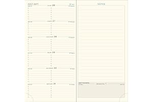 Exacompta 17842E - Recarga agenda semanal de bolsillo (17-9 x 17,5 cm), color enero a diciembre de 2025, color marrón