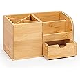 woodluv Desk Organiser, Desk Tidy Pen Holder Organiser, Make Up Organiser/Office Multifunctional Organizer- 22 x 10.5 x 12.2cm