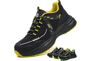 ISOOUS Chaussures de Sécurité Hommes Chaussure de Travail Femmes Antidérapantes Confortable Baskets de Securite Légère