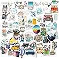 Zesta Pack Of 50 Aesthetic Stickers For Laptop/Waterproof Anime Journals/Vinyl Sticker Fridge/Easy To Use Korean Kawaii Phone (Travelself-Adhesive, Wall, 10 Cms)