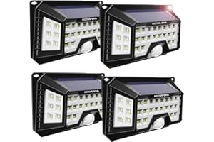 Active Era® Solar Lights - Ultra Bright Outdoor 42 x LED Motion Sensor Security Light - for Garden, Fence, Patio, Driveway, Stairs - Waterproof (4 Pack)