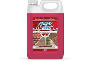 Apply & Go - Path and Patio Cleaner, Mould, Mildew, Lichen, Algae Remover - Ready To Use Outdoor Cleaning Treatment for Decking, Stone, Driveways, Rooftops - 5 Litre