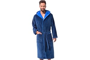 Morgenstern Albornoz Hombre Capucha Algodón Terciopelo Rizo Finn