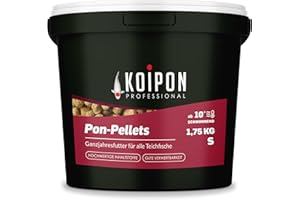 KOIPON Pon Pellets 3 mm 1.75 kg, Fish Food for Pond Fish, Floating All-Year Feed, Pond Food, Koi Food and Goldfish Food