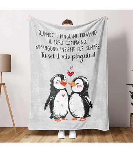 Merclix Pietra Pinguino - Regalo Romantico Per Coppie, Anniversario O San Valentino