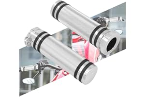 HCmotorku Poignées de guidon de moto de 25 mm - Universelles - Pour Harley Touring Sportster 883 XL Dyna Softail