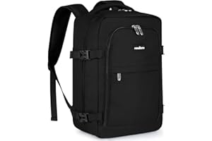 MOCOCITO Handgepäck Rucksack für Ryanair 40x20x25, Untersitz-Kabinentasche, Maximale Größe der Kabinenreisetasche Flugtasche, Gepäck Weekender mit Schultergurt Handtasche Sporttasche-20L(Schwarz)