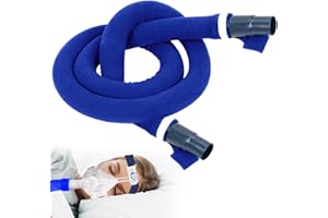 LINXIU CPAP Schlauchabdeckung Universeller CPAP Schlauchhülle weicher Vliesschlauch Isolator mit Reißverschluss Schutzabdeckung für Atemgeräte 1,8 m