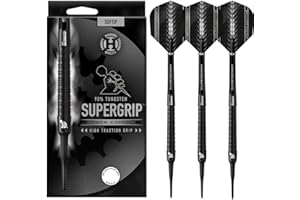 Harrows Supergrip Black 90% Soft Tip - Fléchettes Pointe Plastique 20g