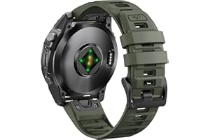 ANBEST Correa para Garmin Fenix 6X Pro/3/7X/8 51mm, Correa Silicona 26mm Quick-fit para Fenix 6X/7X Pro/5X/5X Plus/Epix Pro 51mm/Descent MK1/MK 2i/MK 2