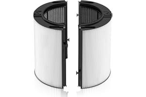 PMUEUFF Filtro per Dyson in HEPA e Carbone Attivo, Filtro Purificatore D'aria Altamente Efficiente per Dyson HP04 TP04 DP04 PH04 HP09 TP09 HP07 TP07 PH03 PH01 PH02 PH03 PH04 PH3A Design 2-in-1