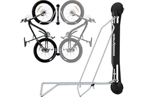 Steadyrack Bike Rack - Vertical Fat Tire Bike Rack. Easy Lift Wall Mount for Garage, Bicycle Storage Solution for 5" Tire Width