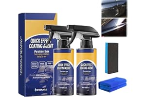 GENERIC Sopami Car Coating Spray, 3 in 1 Quick, Multi-Functional Waterless Wash & Wax Formula, Advanced Car Quick-Acting Coating Agent Spray, Long-Lasting Protection for Cars Motorcycles & Boat (120ml, 2PC)