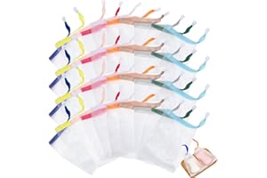 SNONESIY 40 Stück Seifensäckchen für Feste Seife Seifenbeutel für Feste Seife Seifennetz für Feste Seife Bunt Foamie Seifensäckchen Nylon Seifenbeutel Set Gesichtsreinigungsnetz