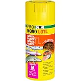 JBL PRONOVO LOTL Grain Main Food for Axolotl 8-20 cm, Fish Feed Granules, Size M, 250 ml