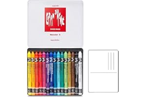 CARAN D'ACHE ESPACEBEAUXARTS Caran d'Ache NEOCOLOR II Aquarelle Wachspastelle in Metallbox, Neocolor II Kreiden Metalletui mit 15 Farben,Aquarellstifte