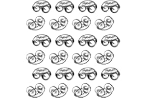 DIY925 My-Bead 10 Paar 20 Stück Ohrstecker Pousetten 4.5mm 925 Sterling Silber nickelfrei Verschlüsse Ohrringe Juweliers- Qualität DIY