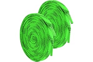 Vidacharmy 1 Paar Schlittschuhe Gewachste Schnürsenkel, Flache，Profi-Schnürsenkelfür Eishockey-Professionelle, 120 Zoll-305CM,Auch FürInlineskates & RollSchuhe