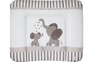TW24 Rotho Wickelauflage 72x85 cm weiß bedruckt Modern Elephants