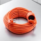 CCA Uzatma Kablosu 20 METRE 3x2.5 mm Tekli Grup Fiş Priz Kapaklı Monofaze Ev Tipi Topraklı Kablolu