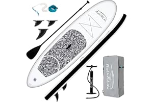 FunWater Tabla de Surf de pie Hinchable con Remo,(Sup),Completa con Accesorios,Remo Ajustable,Bomba,Mochila para Tabla de Remo