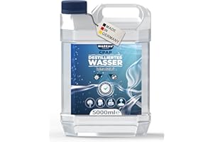 ‎MAPEAU Mapeau 5L Keimreduziertes Wasser für Luftbefeuchter I Sauerstoff-Geräte, Inhalator, destilliertes Wasser für medizinische Zwecke CPAP, 5 Liter Kanister