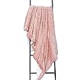 Luxury Metallic Foil Extra Large Graphic Sherpa Reversible Throw - Blush Silver - 130cm x 180cm