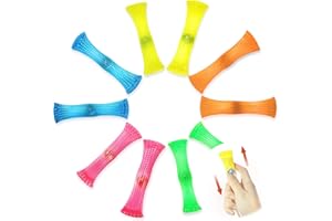 NOVELTY PLACE Lot de 10 Jouets sensoriels en Maille et marbre - pour Adultes et Enfants - pour soulager Le Stress et l'anxiété - Texture Maille