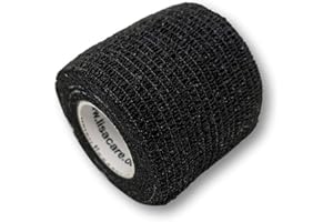 LisaCare - Benda elastica coesiva, autoadesiva, larghezza 5 cm, per persone e animali, per sport, lavoro, equitazione, colori e motivi assortiti