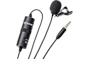 ‎BOYA BOYA BY-M1 3,5 mm Mikrofon pojemnościowy Electret W zestawie z adapterem 1/4" do smartfonów, DSLR, kamer, rejestratorów audio, PC itp