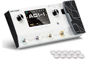 Pedale HOTONE multieffetto a doppio effetto con pedale d’espressione FX Loop MIDI I/O Interface Touch Screen Ampero II (include 10 pezzi aggiuntivi per switch)